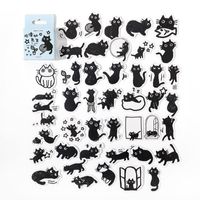 1 مجموعة كارتون قطة فصل التعلم ورق جذاب ملصقات main image 3