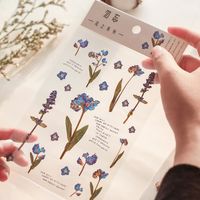 1 Piece Flower Class Learning Pet Cute Pastoral Stickers main image 5
