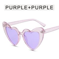 Casual Heart Shape Pc Special-shaped Mirror Full Frame Women's Sunglasses sku image 6