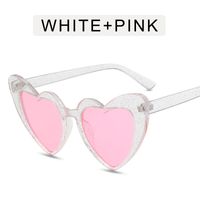 Casual Heart Shape Pc Special-shaped Mirror Full Frame Women's Sunglasses sku image 7