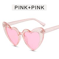 Casual Heart Shape Pc Special-shaped Mirror Full Frame Women's Sunglasses sku image 3