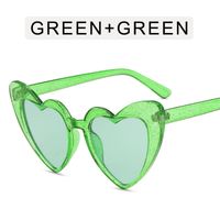 Casual Heart Shape Pc Special-shaped Mirror Full Frame Women's Sunglasses sku image 4