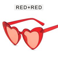 Casual Heart Shape Pc Special-shaped Mirror Full Frame Women's Sunglasses sku image 1