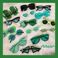 Simple Style Commute Color Block Resin Special-shaped Mirror Full Frame Women's Sunglasses main image 1