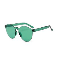 Simple Style Commute Color Block Resin Special-shaped Mirror Full Frame Women's Sunglasses main image 5