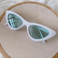 Simple Style Commute Color Block Resin Special-shaped Mirror Full Frame Women's Sunglasses sku image 3