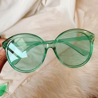 Simple Style Commute Color Block Resin Special-shaped Mirror Full Frame Women's Sunglasses sku image 8