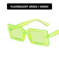 Simple Style Commute Color Block Resin Special-shaped Mirror Full Frame Women's Sunglasses sku image 23
