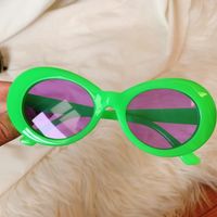 Simple Style Commute Color Block Resin Special-shaped Mirror Full Frame Women's Sunglasses sku image 9