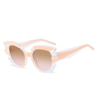Simple Style Classic Style Color Block Pc Cat Eye Full Frame Women's Sunglasses sku image 5