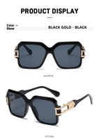 Retro Color Block Pc Square Full Frame Women's Sunglasses sku image 1