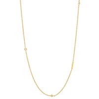 Simple Style Letter Sterling Silver 18k Gold Plated Necklace sku image 9