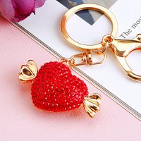 Cute Heart Shape Zinc Alloy Valentine's Day Women's Keychain sku image 5
