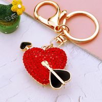 Cute Heart Shape Zinc Alloy Valentine's Day Women's Keychain sku image 1