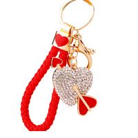Cute Heart Shape Zinc Alloy Valentine's Day Women's Keychain main image 3