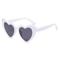Simple Style Heart Shape Pc Cat Eye Full Frame Women's Sunglasses sku image 7