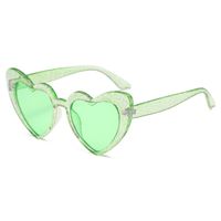 Simple Style Heart Shape Pc Cat Eye Full Frame Women's Sunglasses sku image 8