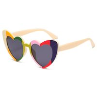 Simple Style Heart Shape Pc Cat Eye Full Frame Women's Sunglasses sku image 16