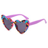 Simple Style Heart Shape Pc Cat Eye Full Frame Women's Sunglasses sku image 15