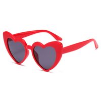 Simple Style Heart Shape Pc Cat Eye Full Frame Women's Sunglasses sku image 2