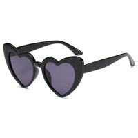 Simple Style Heart Shape Pc Cat Eye Full Frame Women's Sunglasses sku image 1