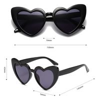 Simple Style Heart Shape Pc Cat Eye Full Frame Women's Sunglasses main image 2