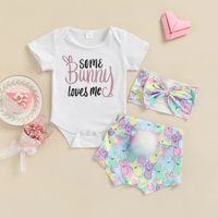Simple Style Classic Style Animal Printing Cotton Baby Clothing Sets main image 3