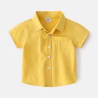 Casual Solid Color Cotton T-shirts & Shirts sku image 10