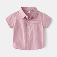 Casual Solid Color Cotton T-shirts & Shirts main image 4