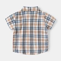 Simple Style Plaid Cotton T-shirts & Shirts main image 2