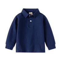 Einfacher Stil Einfarbig Baumwolle T-shirts & Hemden main image 3