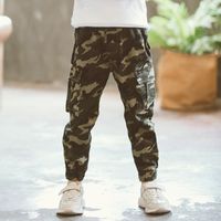 Estilo Vintage Camuflaje Algodón Pantalones Para Niños main image 1