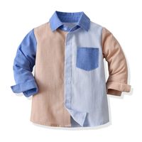 Cute Color Block Cotton T-shirts & Shirts sku image 2