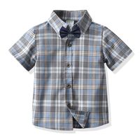 Simple Style Plaid Cotton T-shirts & Shirts sku image 3