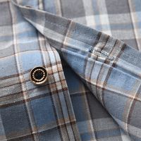 Simple Style Plaid Cotton T-shirts & Shirts main image 3