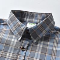 Einfacher Stil Plaid Baumwolle T-shirts & Hemden main image 2