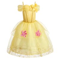 Princess Cartoon Flower Cotton Blend Girls Dresses main image 5