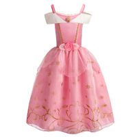 Princess Cartoon Flower Cotton Blend Girls Dresses main image 2