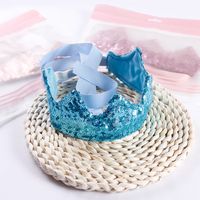 Women's Cartoon Style Crown Solid Color Cloth Cotton Sequins Hair Band main image 4