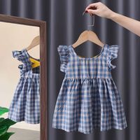 Princess Solid Color Cotton Girls Dresses sku image 5