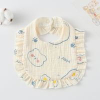 Cute Pastoral Letter Rainbow Fruit Cotton Burp Cloths Baby Accessories sku image 13
