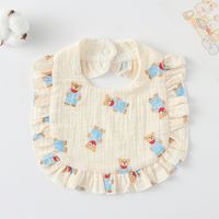 Cute Pastoral Letter Rainbow Fruit Cotton Burp Cloths Baby Accessories sku image 21