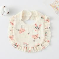 Mignon Pastorale Lettre Arc-en-ciel Fruit Coton Linges À Rot Bébé Accessoires sku image 24