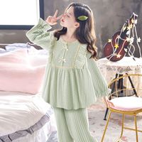 Cute Solid Color Cotton Girls Clothing Sets sku image 23