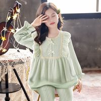 Cute Solid Color Cotton Girls Clothing Sets main image 4