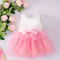 Princesa Color Sólido Poliéster Vestidos Para Niñas sku image 3