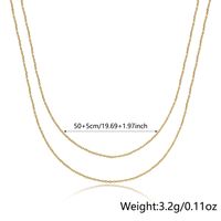 Ig Style Simple Style Solid Color Sterling Silver Plating 18k Gold Plated White Gold Plated Necklace main image 2