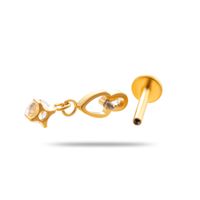 1 Piece Ear Cartilage Rings & Studs Simple Style Geometric Pure Titanium Plating Inlay Zircon main image 5