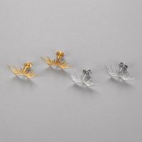 1 Pair Simple Style Solid Color Plating Sterling Silver Ear Studs main image 4