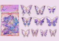 1 Set Butterfly Class Learning Pet Cute Stickers main image 5